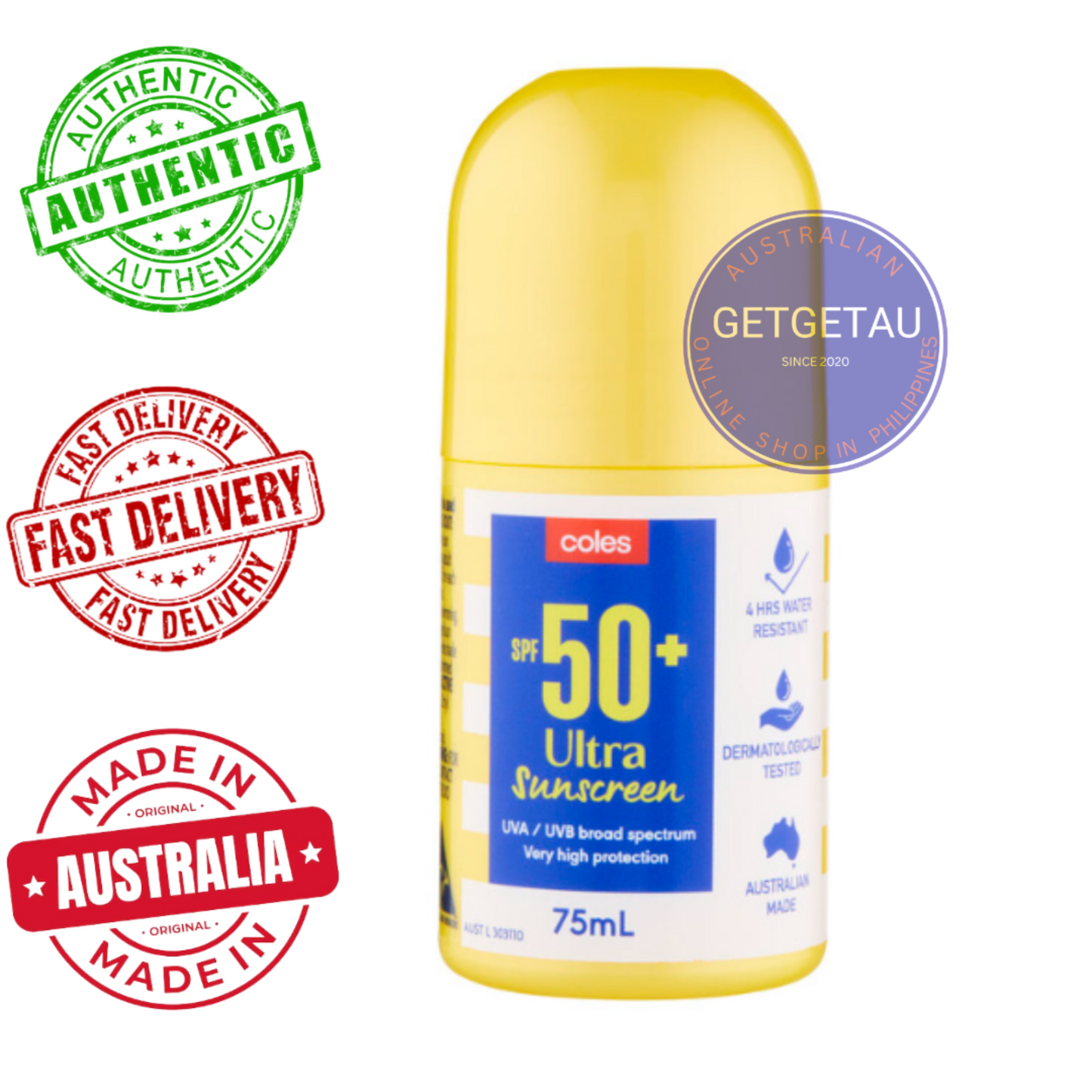 Coles Sunscreen SPF 50+