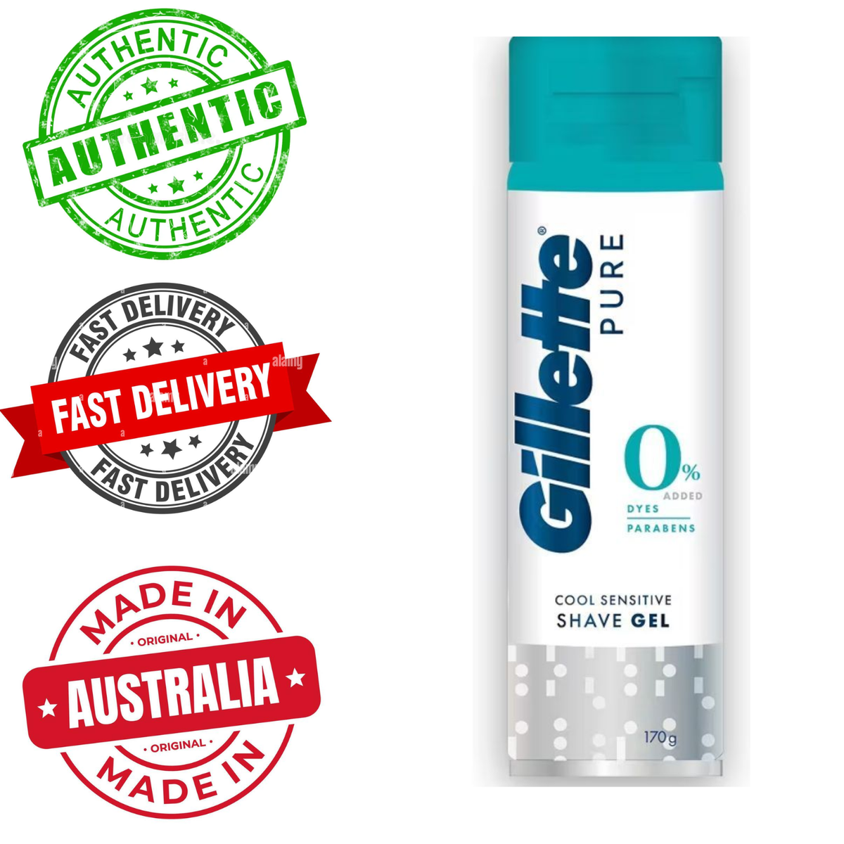 Gillette Pure Cool Sensitive Shave Gel – 170 g