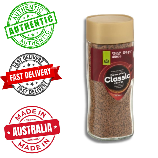 Woolworths Freeze Dried Classic Coffee – Medium Roast, 100 g