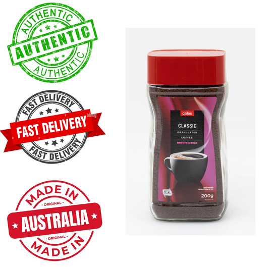Coles Classic Granulated Instant Coffee – Smooth & Bold, 200 g