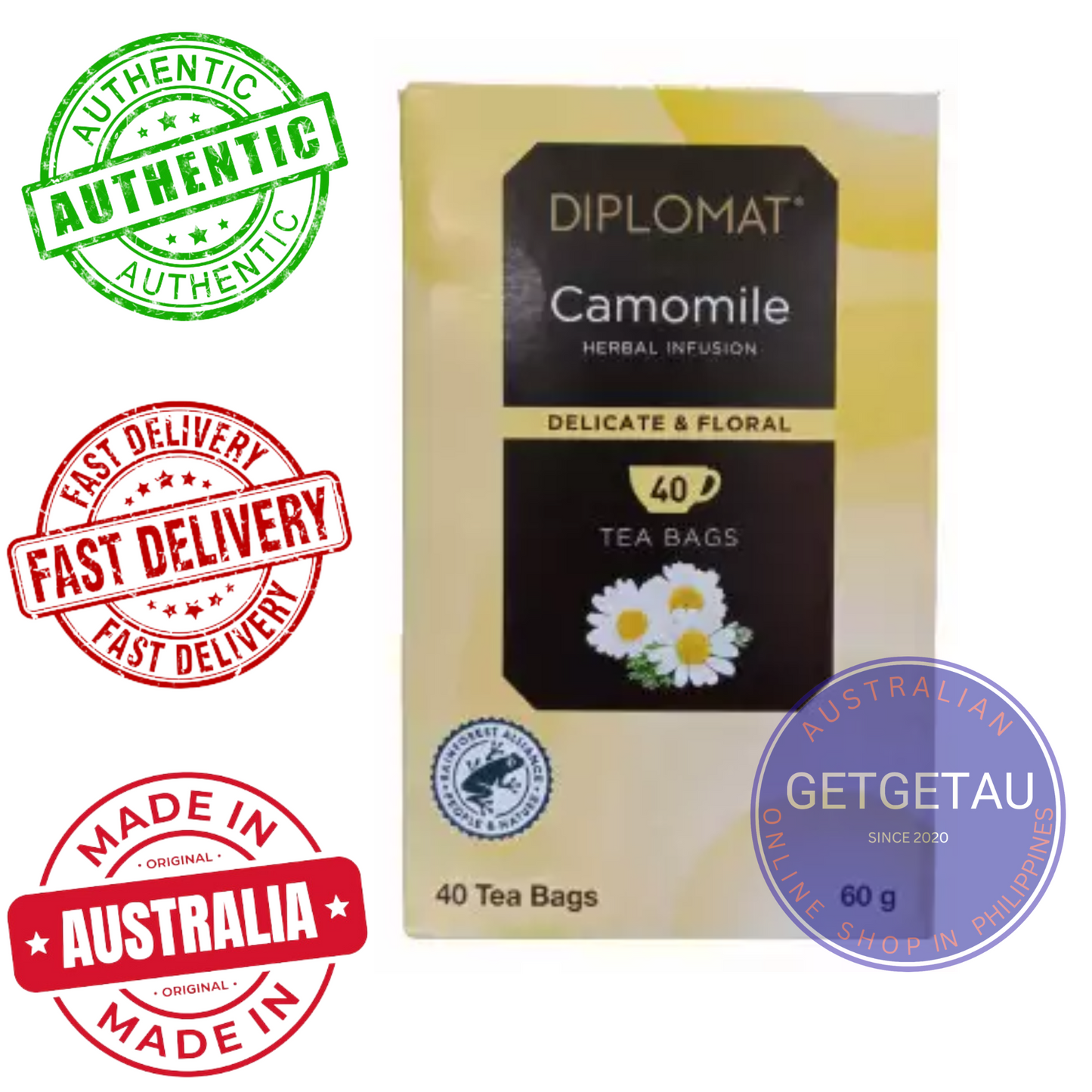 Diplomat Tea Pure Camomile 40 Tea Bags