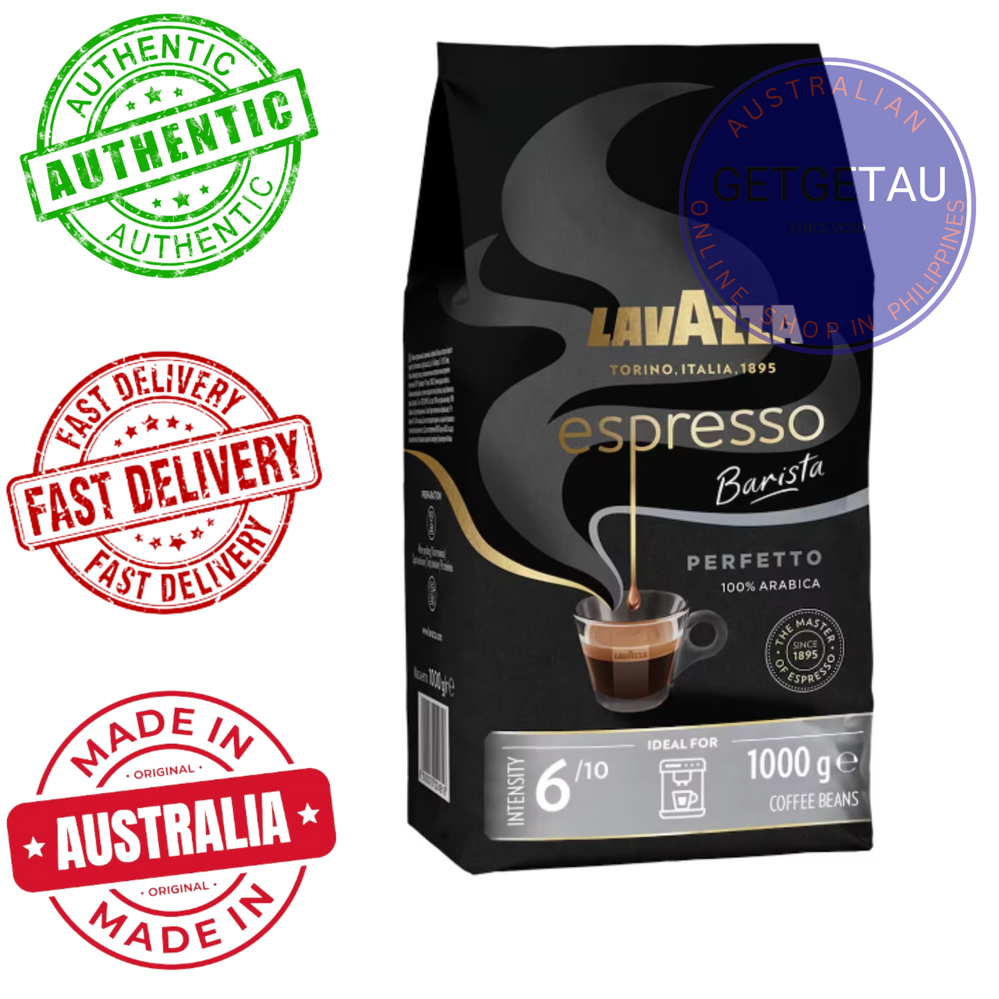 Lavazza Espresso Coffee Beans Perfetto 1kg