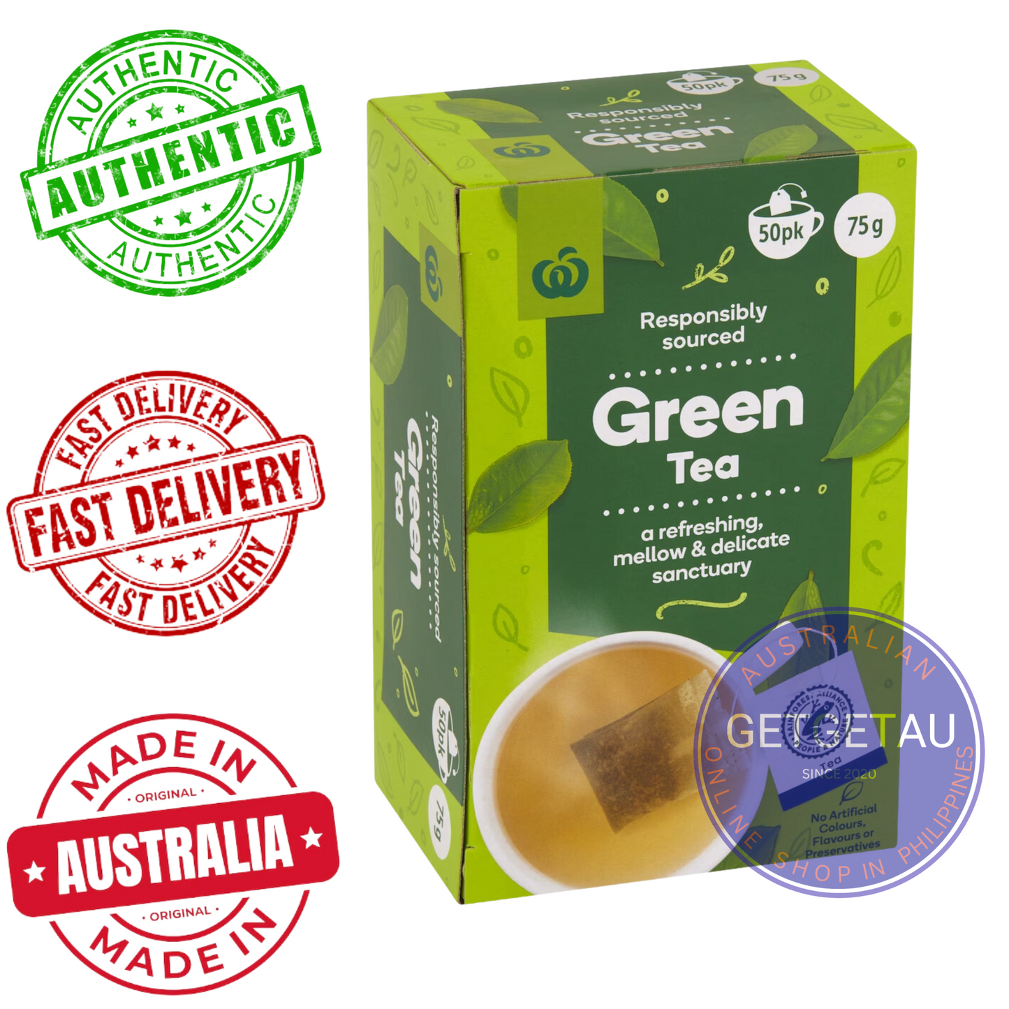 Woolworths Green Tea 50 Tea Bags